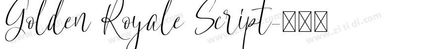 Golden Royale Script字体转换